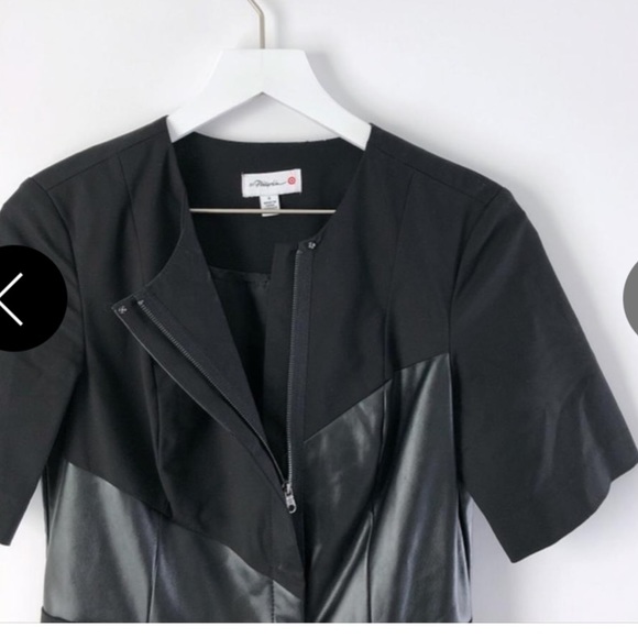 3:1 PHILIP LIM Edgy Little Black Dress Size 2 - Picture 7 of 8